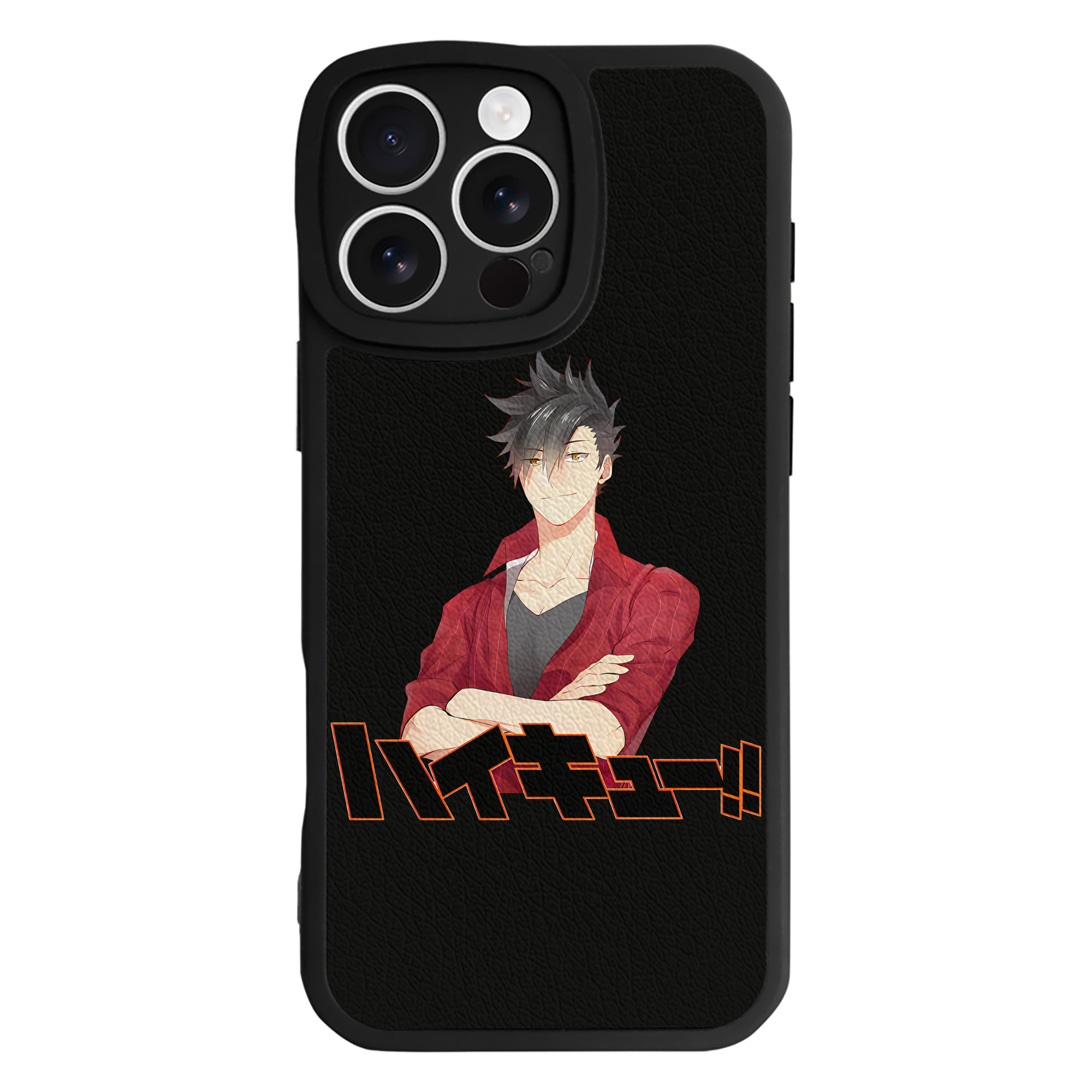 （画像用） ハイキュー!! Haikyu!! 【iPhone 16シリーズ対応】シリコンスマホケース（レザー調） 材質：シリコン
